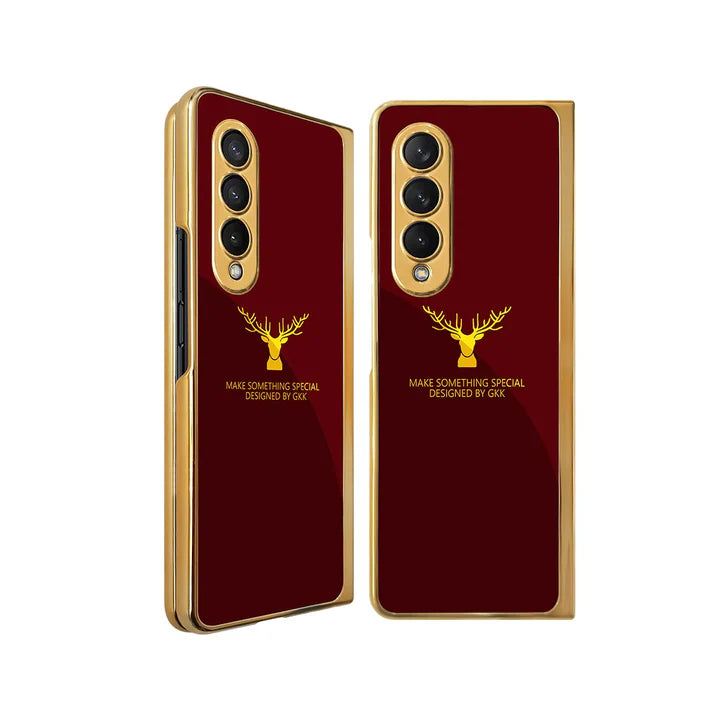 Samsung Galaxy Z Fold Series Deer Pattern Glass Case