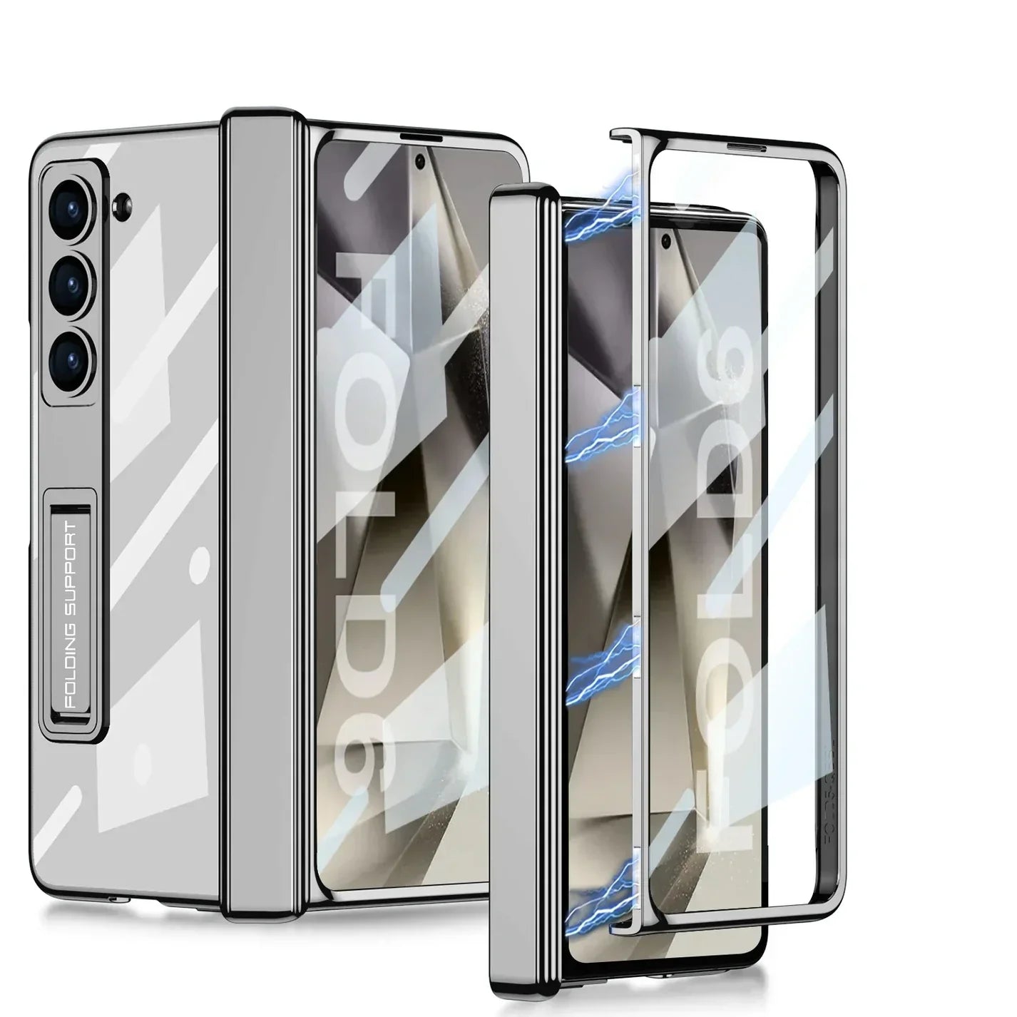 Transparent Case With Hinge Protection For Galaxy Z Fold 6