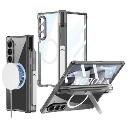 Transparent Shockproof Case With Bracket For Galaxy Z Fold 6