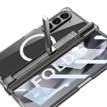 Transparent Shockproof Case With Bracket For Galaxy Z Fold 6