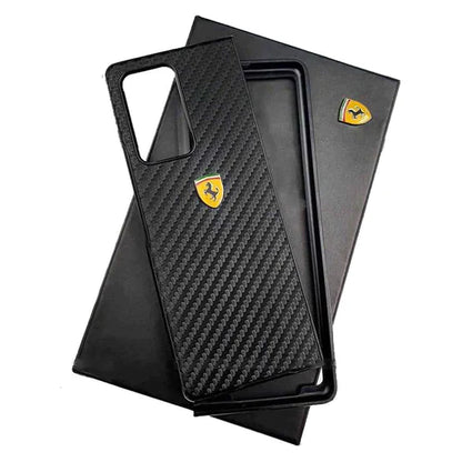 Galaxy Z Fold Series Ferrari Carbon Fibre Black Case