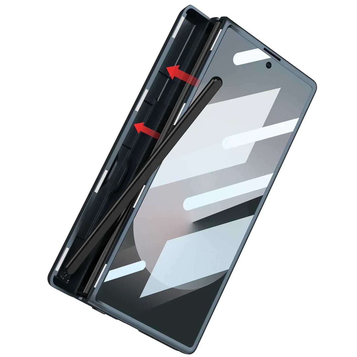 Leather Case With Hinge Protection For Galaxy Z Fold 6