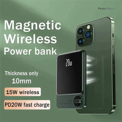 10000MAH ALUMINUM MAGSAFE WIRELESS POWERBANK