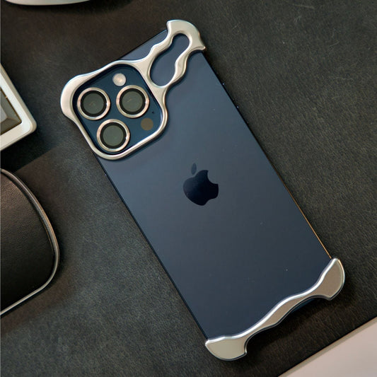 Luxury Minimal Metal Titanium Bumper Case for iPhone