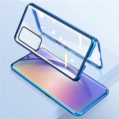 Samsung A72 Magnetic Case with Dual Glass on Front & Back