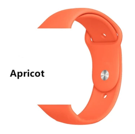 Liquid Silicone *Strap Band* For Apple Watch (38mm/40mm) & (42mm/44mm)