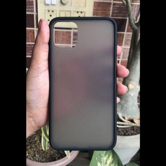 Smoke Silicon Matte Camera Closed Case For iPhone11