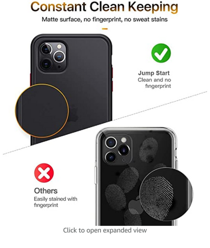 Smoke Silicon Matte Camera Closed Case For iPhone11 Pro