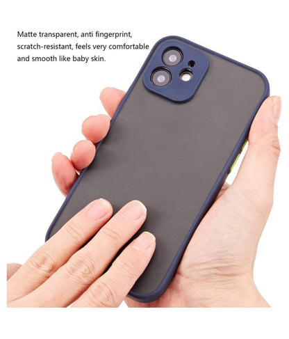 Smoke Silicon Matte Camera Closed Case For iPhone11