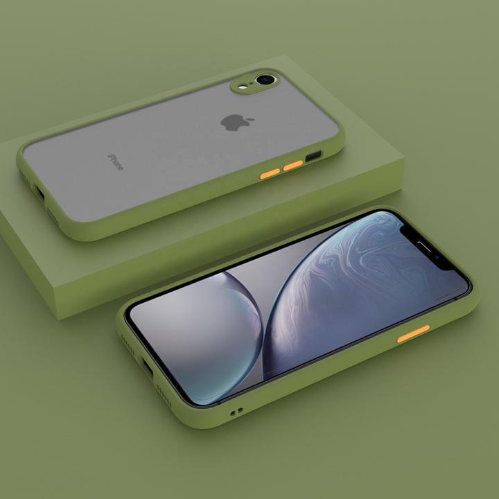 Smoke Silicon Matte Camera Closed Case For iPhone XR