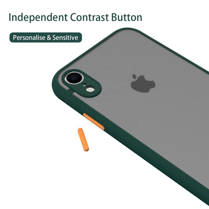 Smoke Silicon Matte Camera Closed Case For iPhone XR