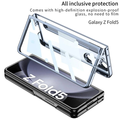 Phantom Pen Slot and Shell Membrane With Magnetic Hinge For Galaxy Z Fold 5