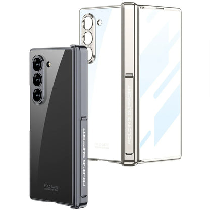 Transparent Magnetic Case With Hinge Protection For Galaxy Z Fold 6