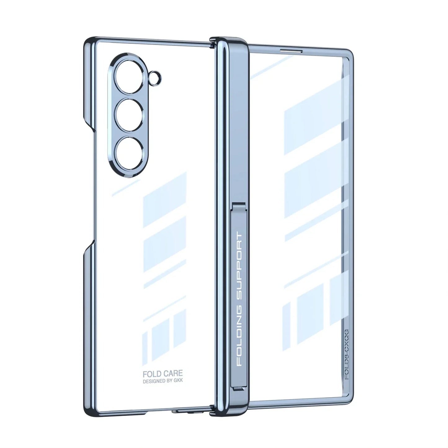 Transparent Magnetic Case With Hinge Protection For Galaxy Z Fold 6