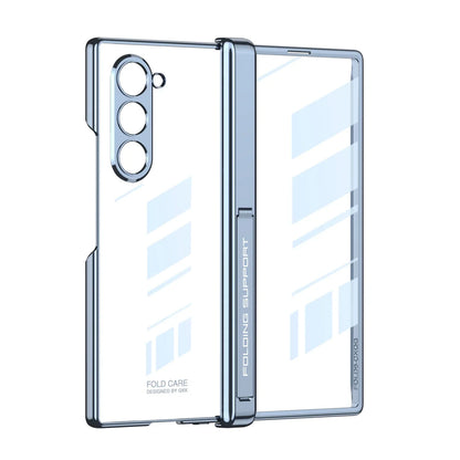 Transparent Magnetic Case With Hinge Protection For Galaxy Z Fold 6