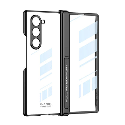 Transparent Magnetic Case With Hinge Protection For Galaxy Z Fold 6