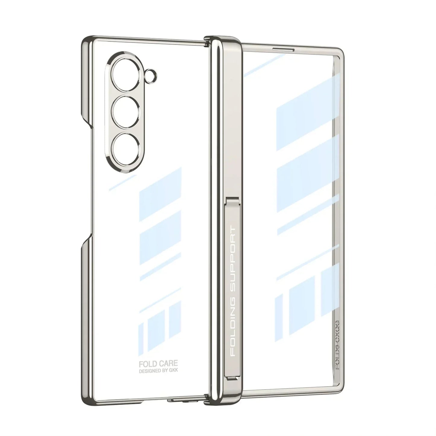 Transparent Magnetic Case With Hinge Protection For Galaxy Z Fold 6