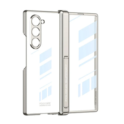 Transparent Magnetic Case With Hinge Protection For Galaxy Z Fold 6