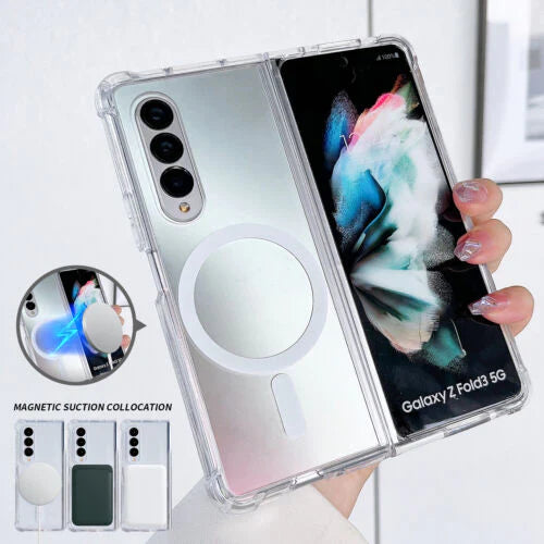 Samsung Galaxy Z Fold Series Slim Magnetic MagSafe Transparent Case