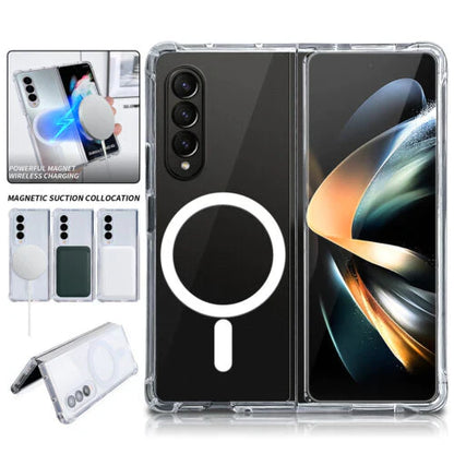 Samsung Galaxy Z Fold Series Slim Magnetic MagSafe Transparent Case