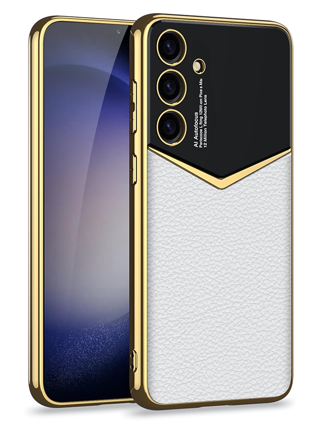 Royal Gold Plated Luxury Leather Case - Samsung