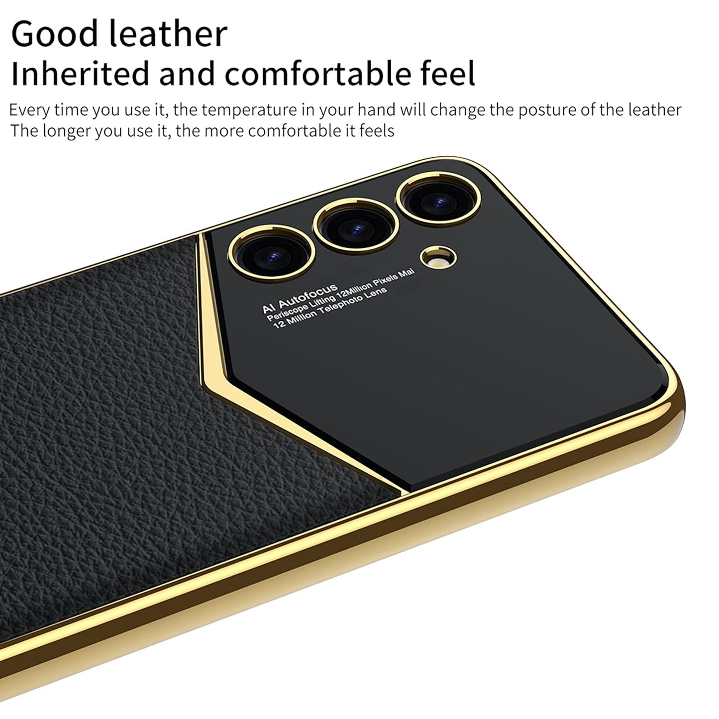 Royal Gold Plated Luxury Leather Case - Samsung