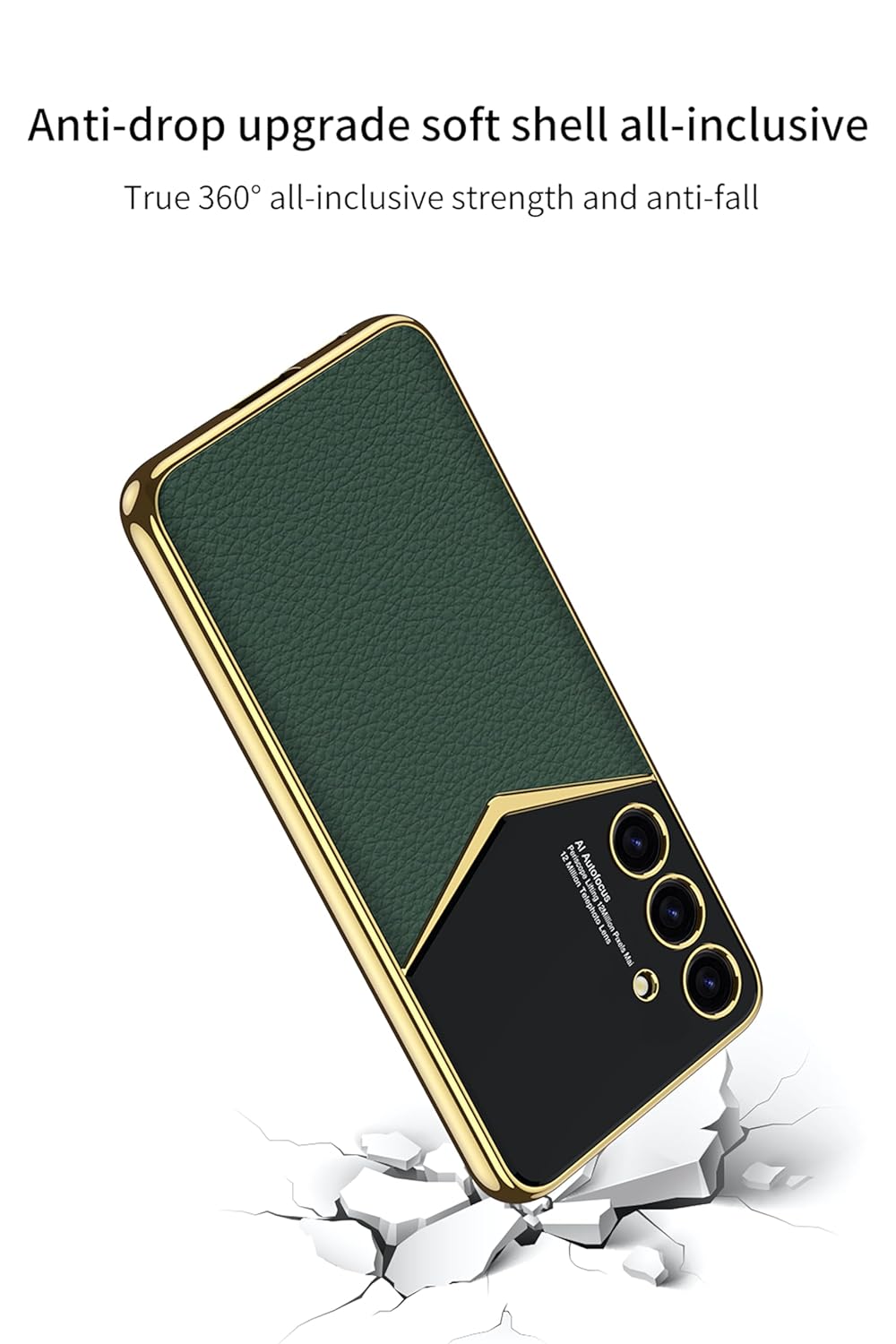 Royal Gold Plated Luxury Leather Case - Samsung